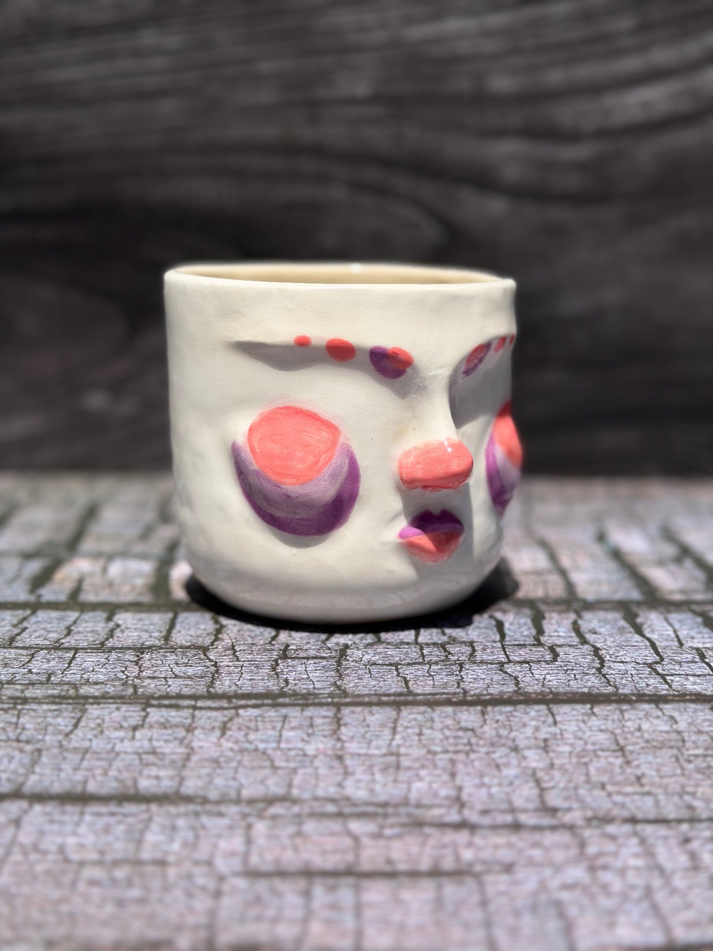 Painted Face Planter No. 4