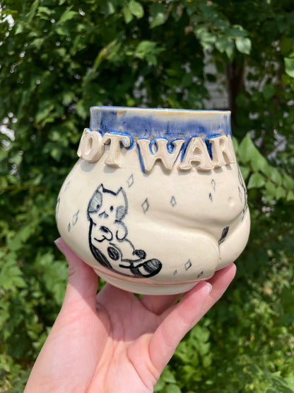 Cats Not War Butt Mug