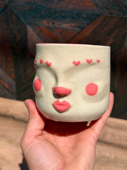Painted Face Planter No. 5