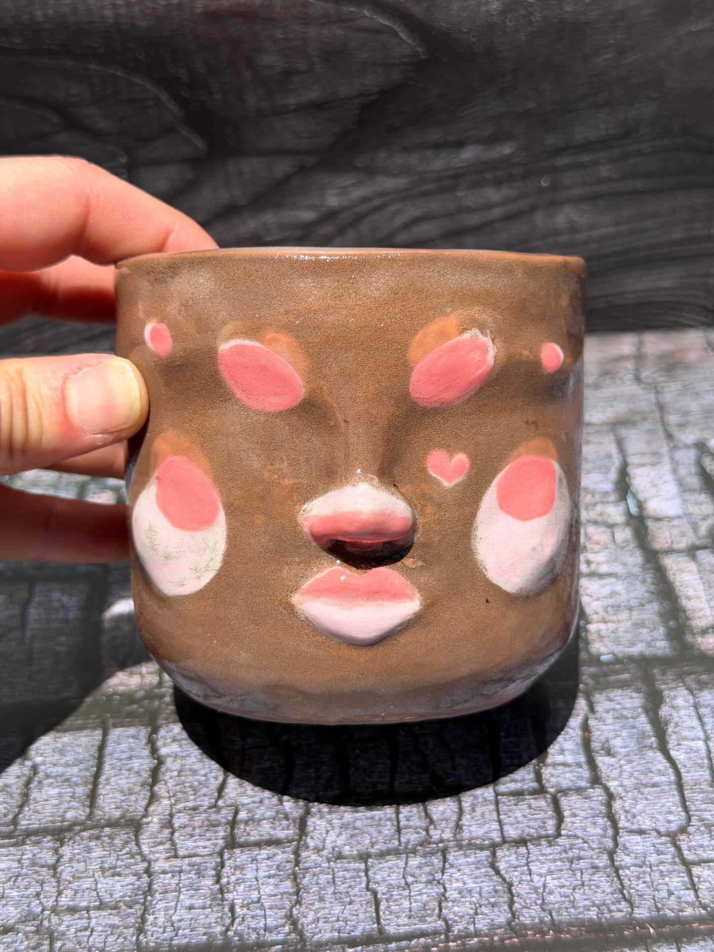 Painted Face Planter No. 2