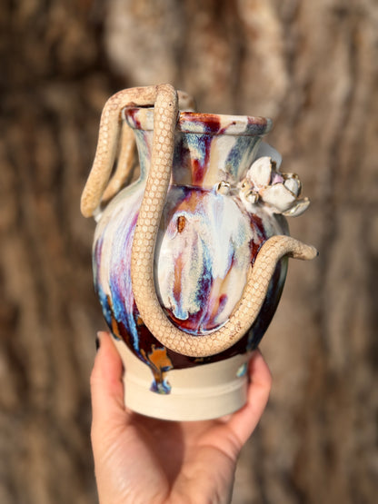 Magnolia Snake Vase