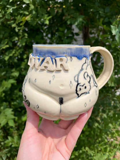 Cats Not War Butt Mug