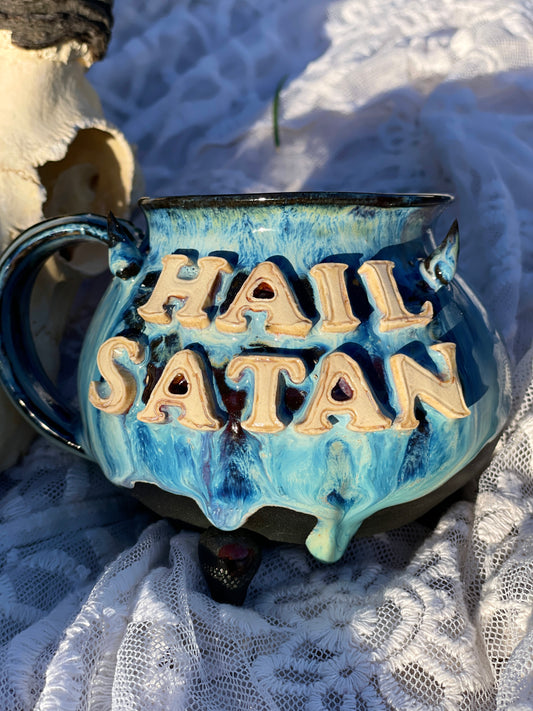 Hail Satan Horns Cauldron No. 3