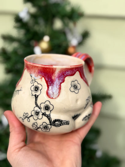 Cherry Blossom Butt Mug No. 3