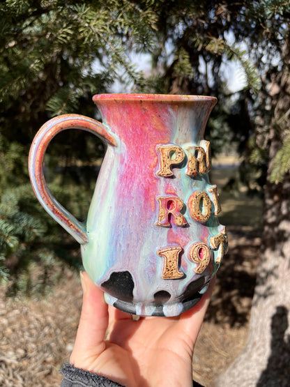 Pro Roe 1973 Mug: Black Rainbow Edition