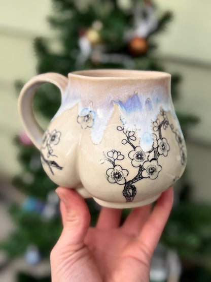 Cherry Blossom Butt Mug No. 2