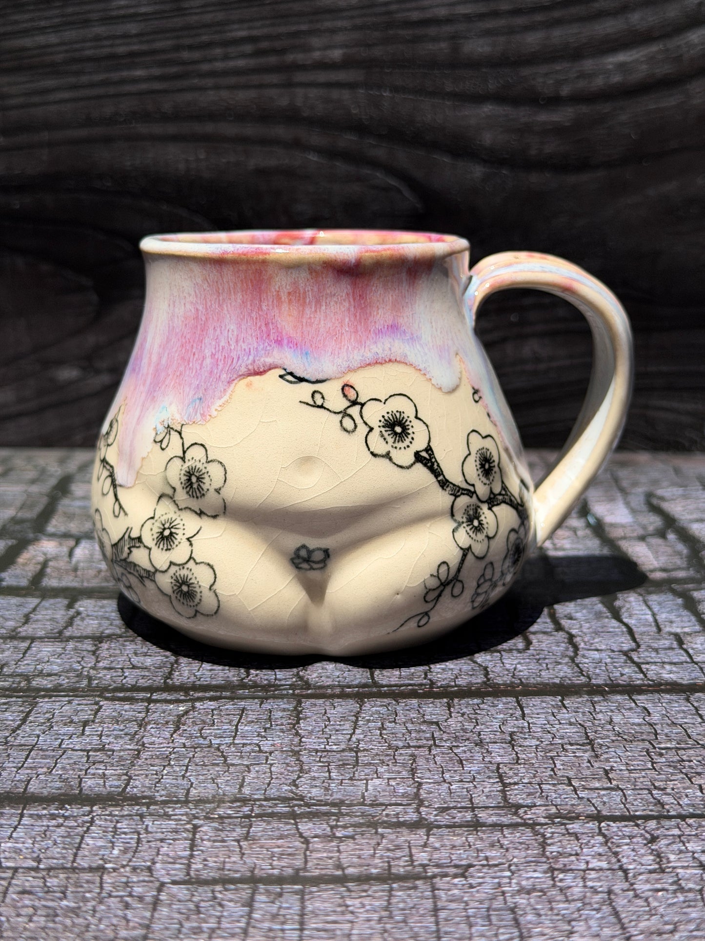 Cherry Blossom Butt Mug