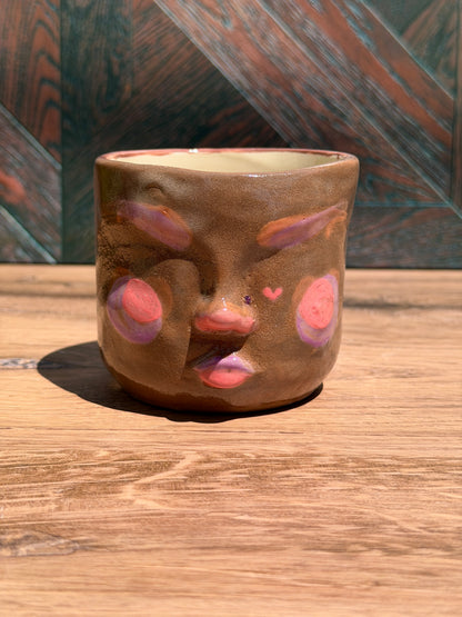 Painted Face Planter No. 7