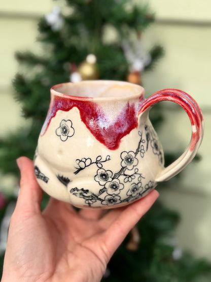 Cherry Blossom Butt Mug No. 3