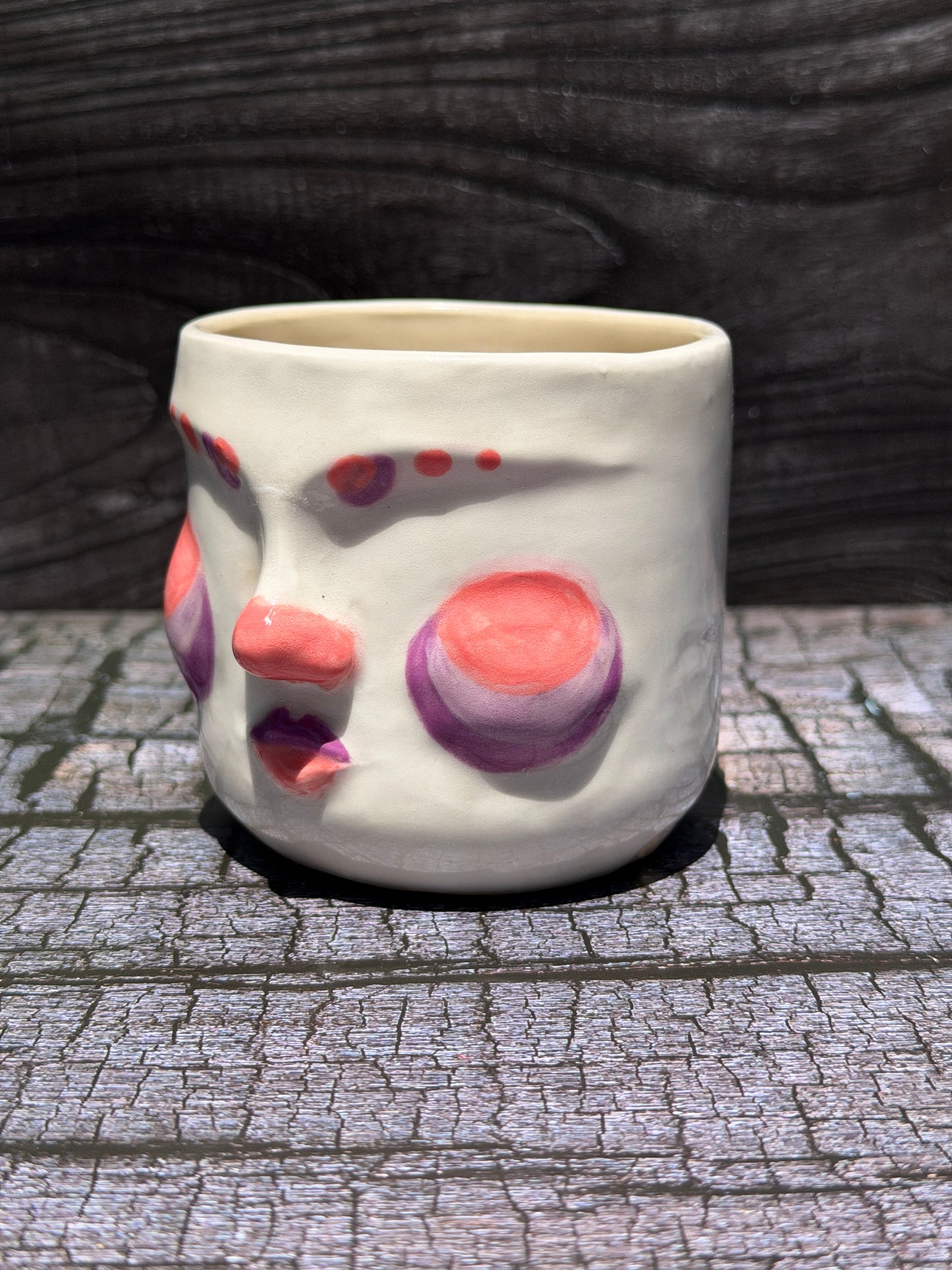 Painted Face Planter No. 4
