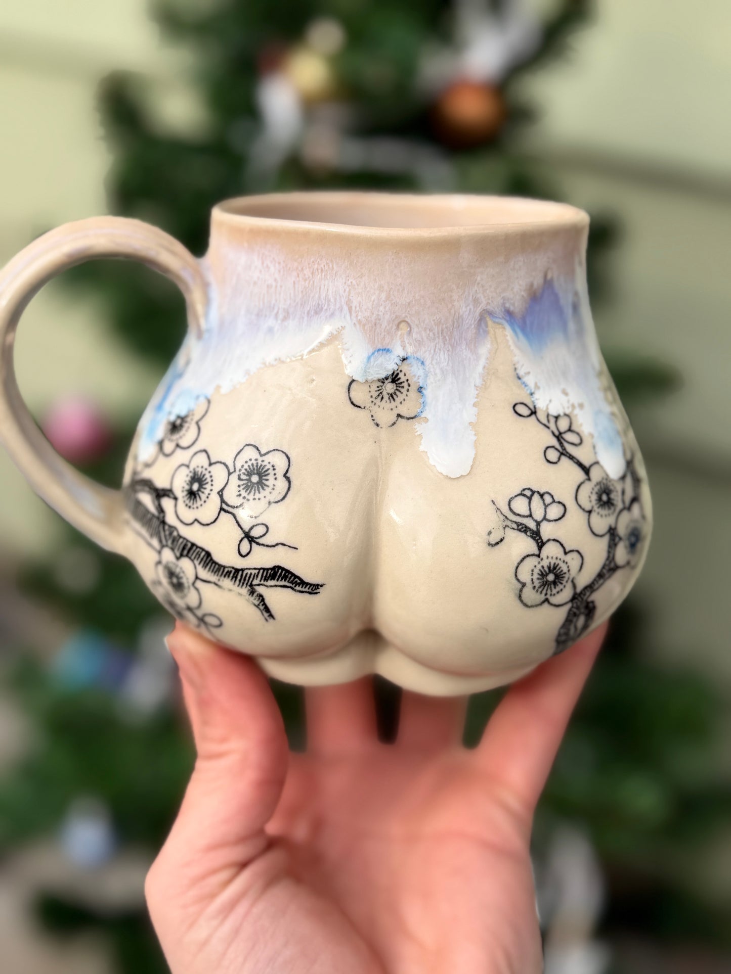 Cherry Blossom Butt Mug No. 2
