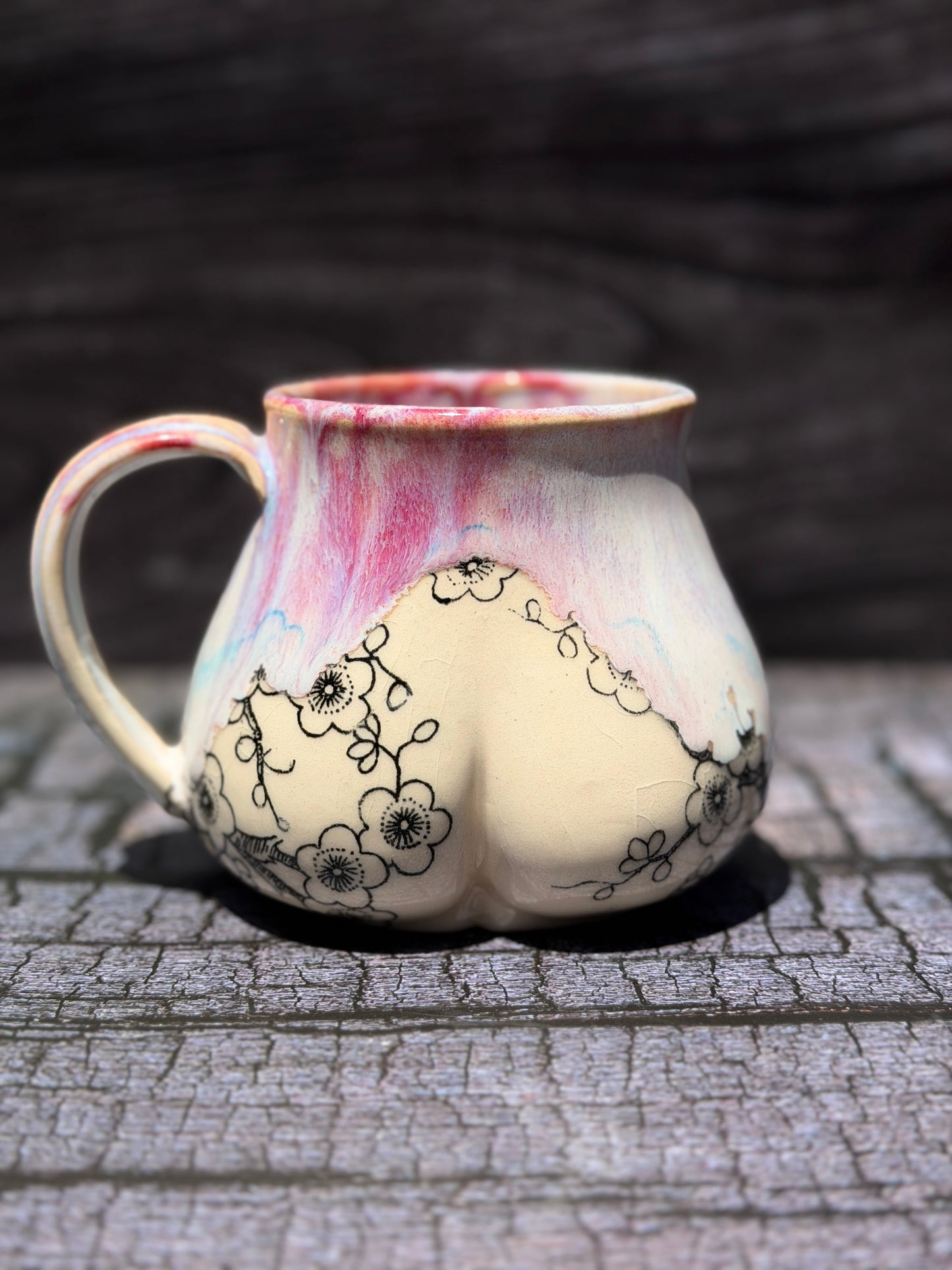 Cherry Blossom Butt Mug
