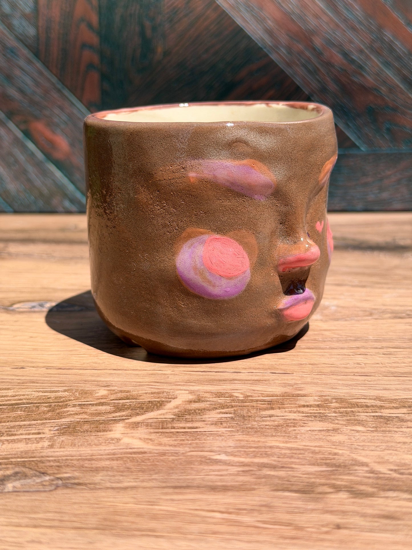Painted Face Planter No. 7