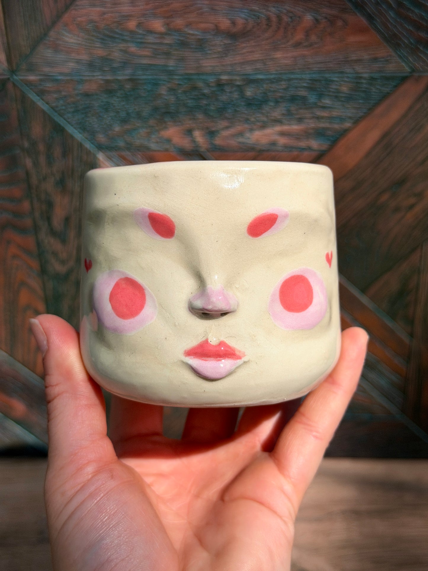 Painted Face Planter No. 10