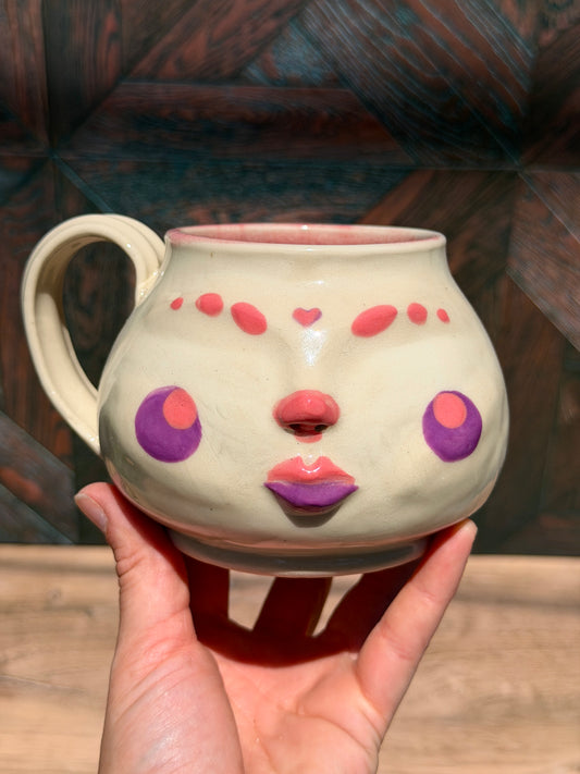 Painted Face Mug No. 6