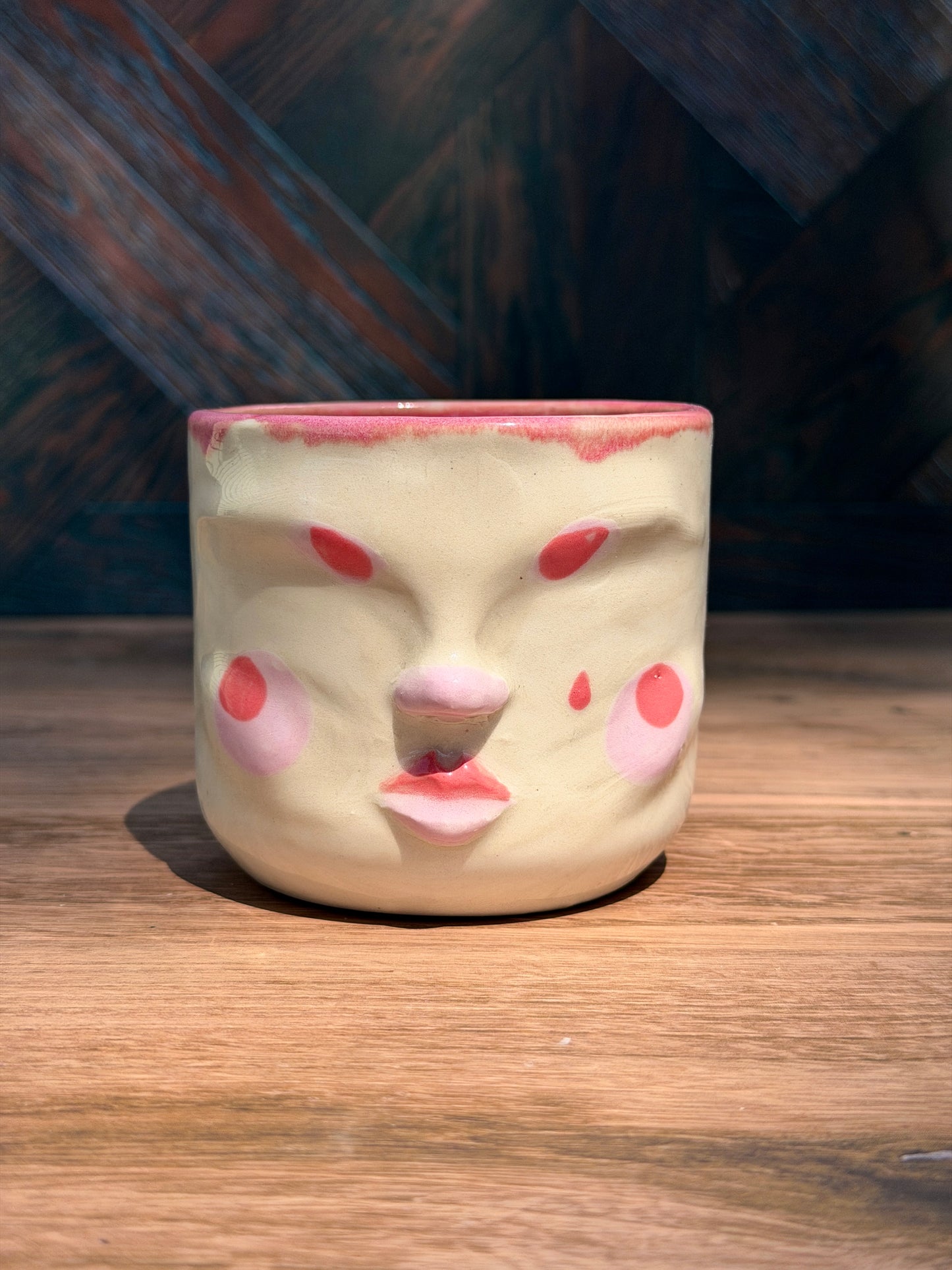 Painted Face Planter No. 12