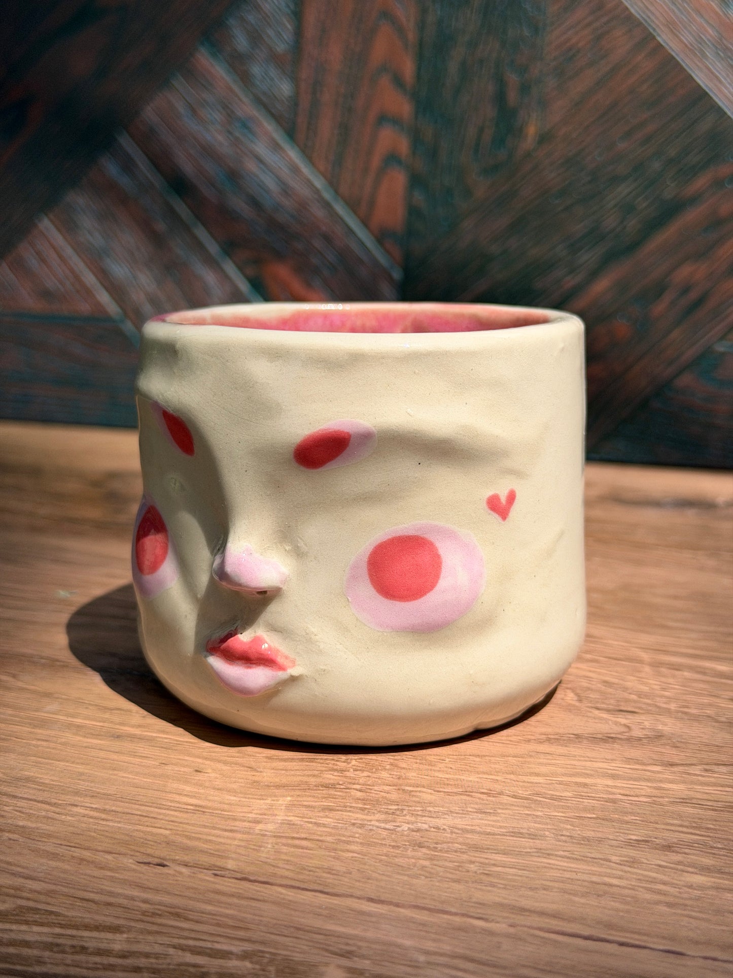 Painted Face Planter No. 10
