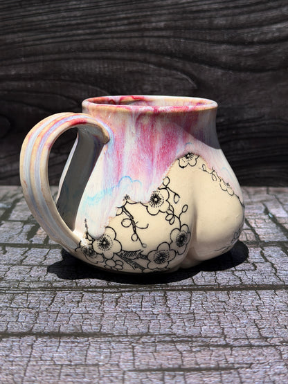 Cherry Blossom Butt Mug