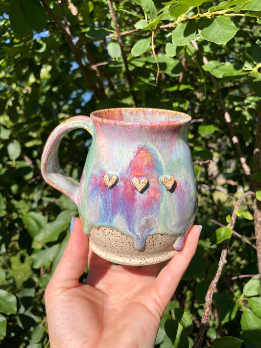 Rainbow Hearts Mug