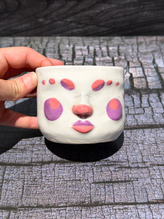Painted Face Planter No. 3