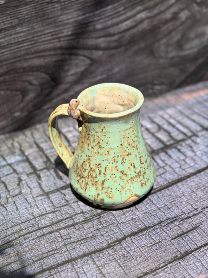 Green Crystalline Bunny Mug