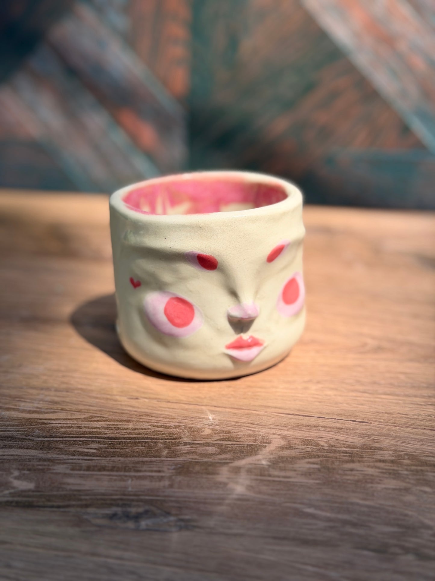 Painted Face Planter No. 10