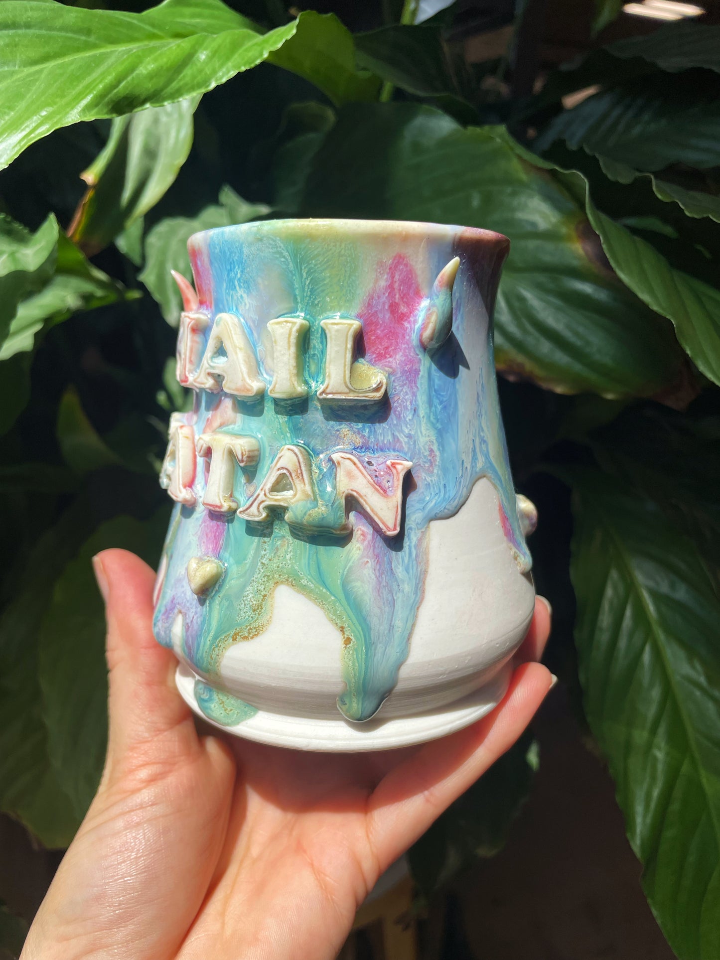 Hail Satan Horns Mug