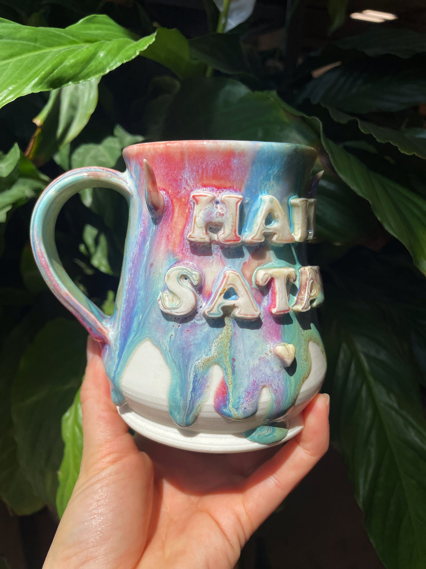 Hail Satan Horns Mug