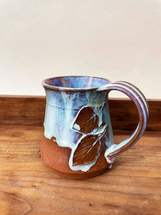 Glowing Leaf Mug: Opal