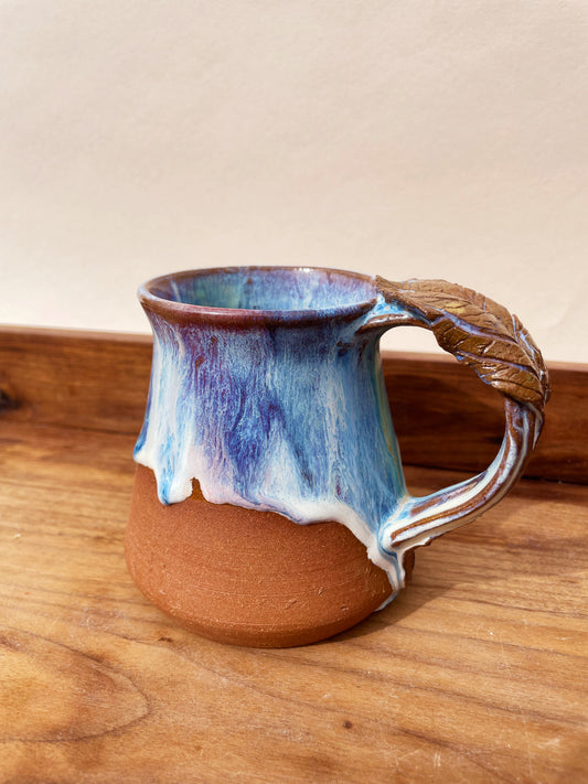 Glowing Leaf Mug: Aurora