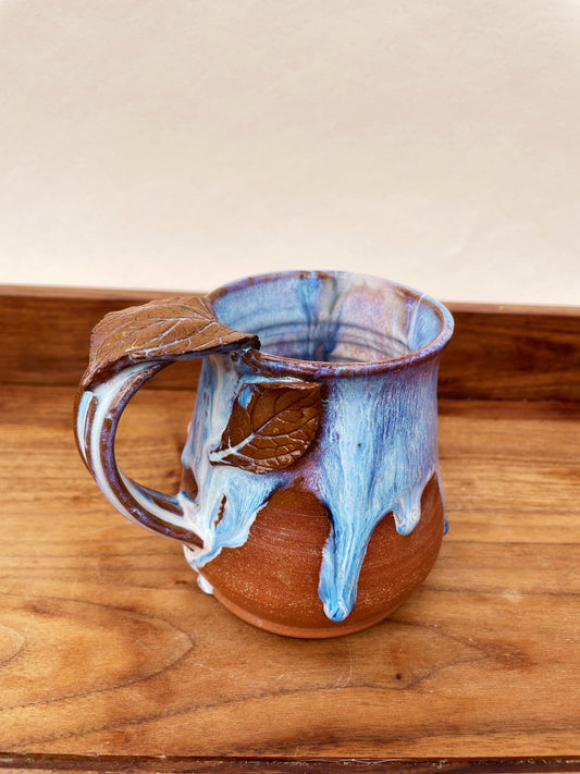 Glowing Leaf Mug: Ocean Air